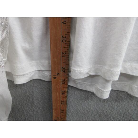 NWT FREE PEOPLE Womens Embroidered Penny Lace Peplum Top XS LILAC $98 Shirt - Picture 9 of 16